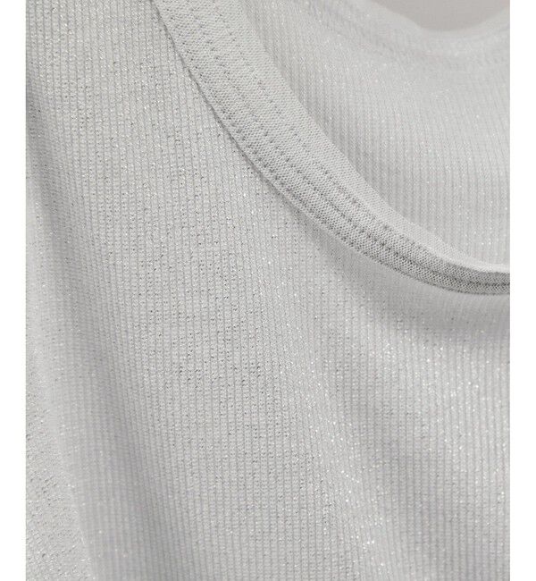 SALON adam et rope'「【WEB限定】ラメリブタンク」|タンクトップ|