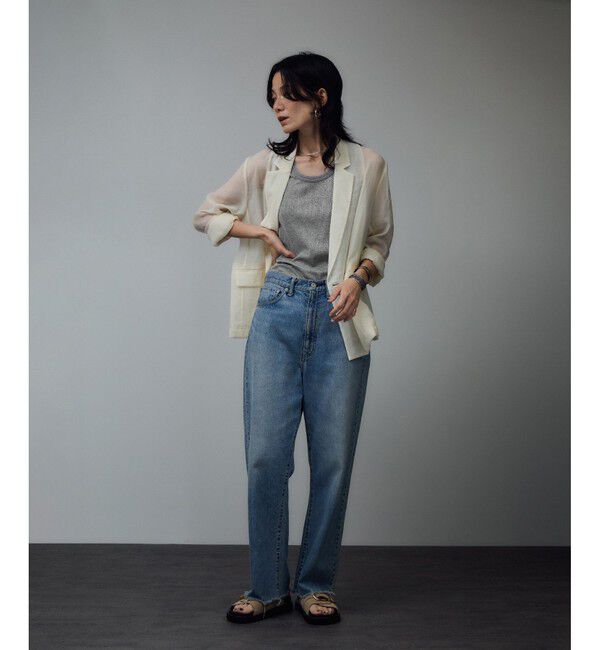 SALON adam et rope'「【WEB限定】ラメリブタンク」|タンクトップ|