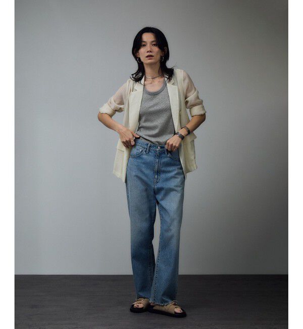 SALON adam et rope'「【WEB限定】ラメリブタンク」|タンクトップ|