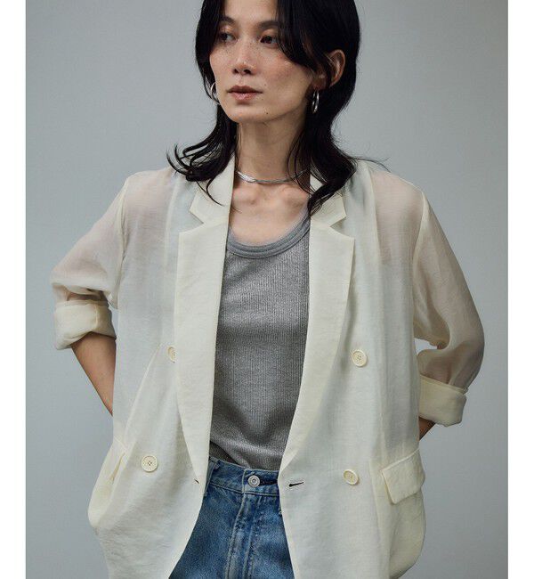 SALON adam et rope'「【WEB限定】ラメリブタンク」|タンクトップ|