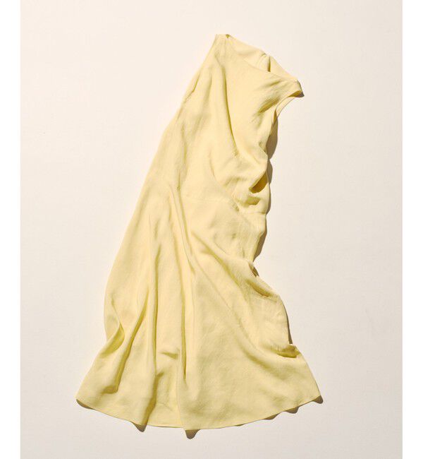 ROPE「レーヨンリネン スラッシュドネックワンピース【セットジャケット対応】」|ワンピース|