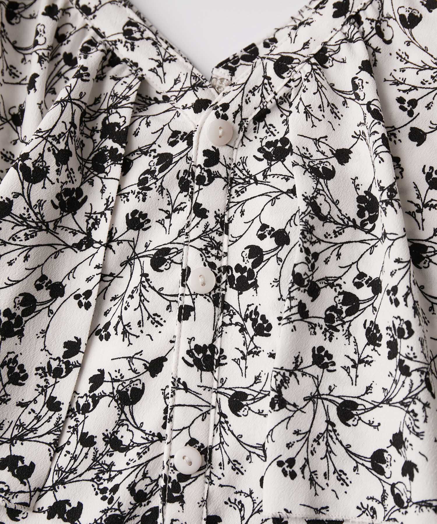 Rope&rsquo;Picnic「フラワープリントラッフルワンピース/リンクコーデ」|ワンピース|