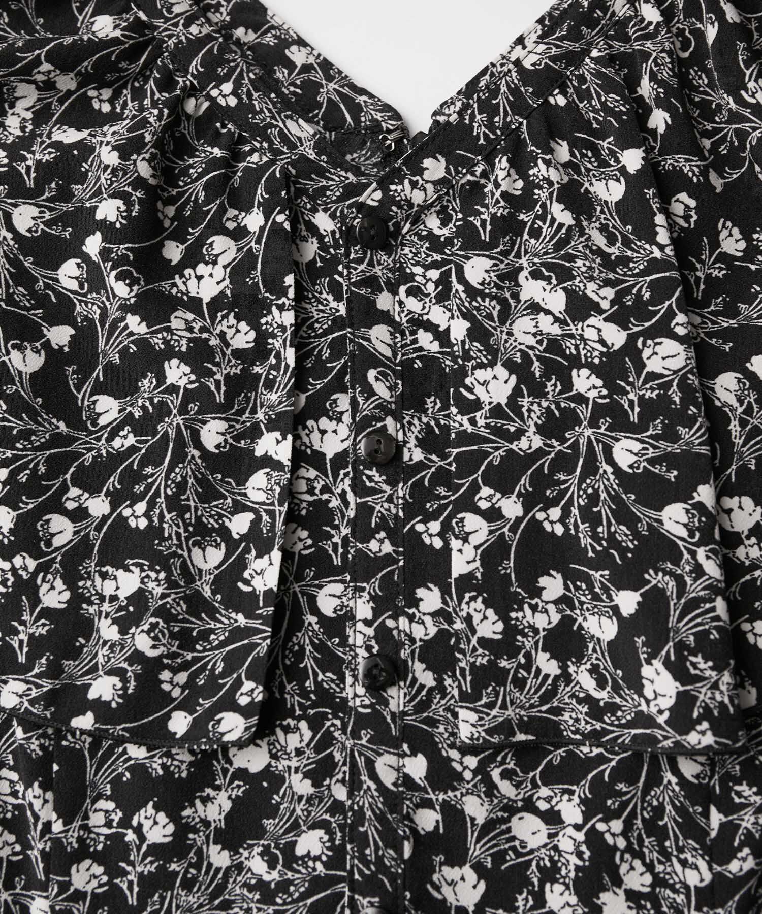 Rope&rsquo;Picnic「フラワープリントラッフルワンピース/リンクコーデ」|ワンピース|