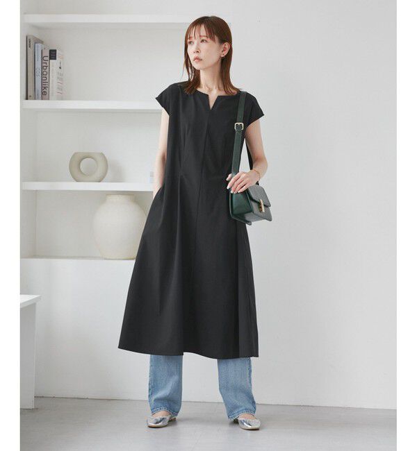 Rope&rsquo;Picnic「【吸水速乾】ウエストタックカットワンピース」|ワンピース|