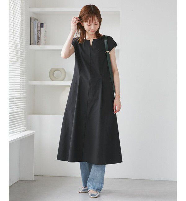 Rope&rsquo;Picnic「【吸水速乾】ウエストタックカットワンピース」|ワンピース|