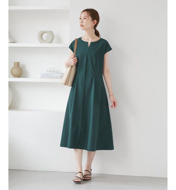 Rope&rsquo;Picnic「【吸水速乾】ウエストタックカットワンピース」|ワンピース|