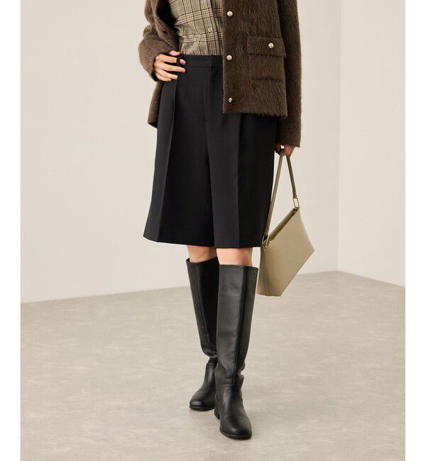 Rope&rsquo;Picnic「ウエストタックハーフパンツ」|チノ|