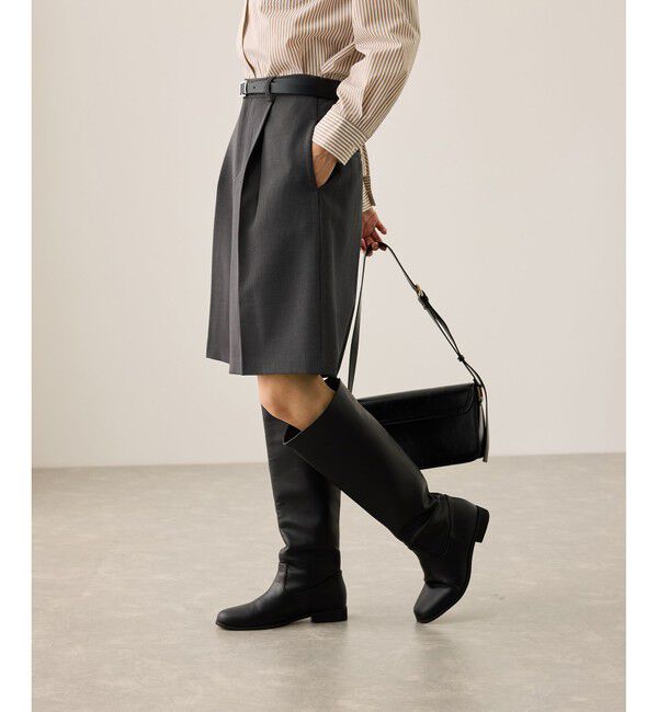 Rope&rsquo;Picnic「ウエストタックハーフパンツ」|チノ|