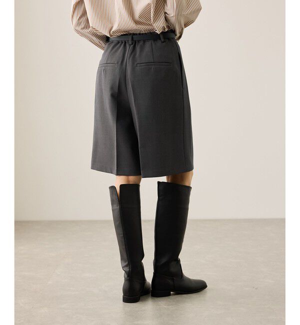 Rope&rsquo;Picnic「ウエストタックハーフパンツ」|チノ|