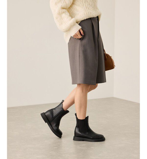 Rope&rsquo;Picnic「ウエストタックハーフパンツ」|チノ|