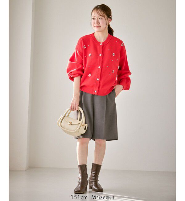 Rope&rsquo;Picnic「ウエストタックハーフパンツ」|チノ|