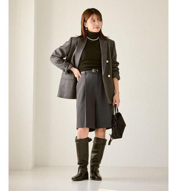 Rope&rsquo;Picnic「ウエストタックハーフパンツ」|チノ|