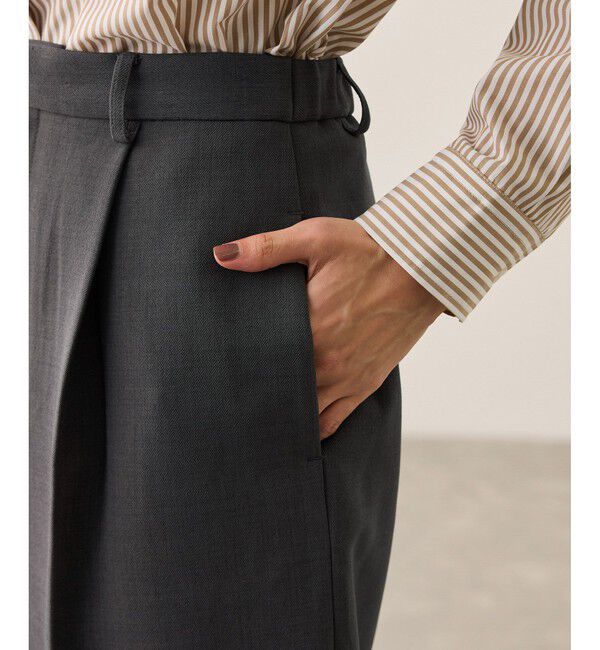 Rope&rsquo;Picnic「ウエストタックハーフパンツ」|チノ|