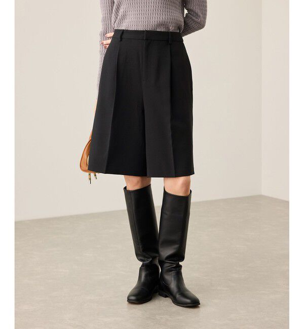 Rope&rsquo;Picnic「ウエストタックハーフパンツ」|チノ|