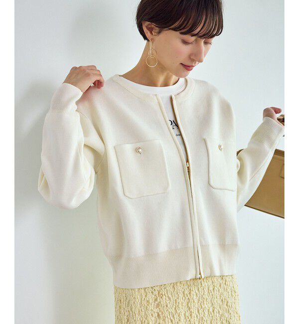 Rope&rsquo;Picnic「ミラノリブダブルジップニットカーディガン」|カーディガン|