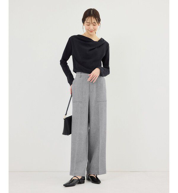 Rope&rsquo;Picnic「ベイカーワイドパンツ/UVカット・防シワ」|チノ|