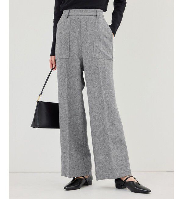 Rope&rsquo;Picnic「ベイカーワイドパンツ/UVカット・防シワ」|チノ|