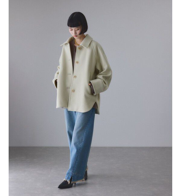 Super140'sメルトンシャツコート（ADAM ET ROPE'）｜ルミネの