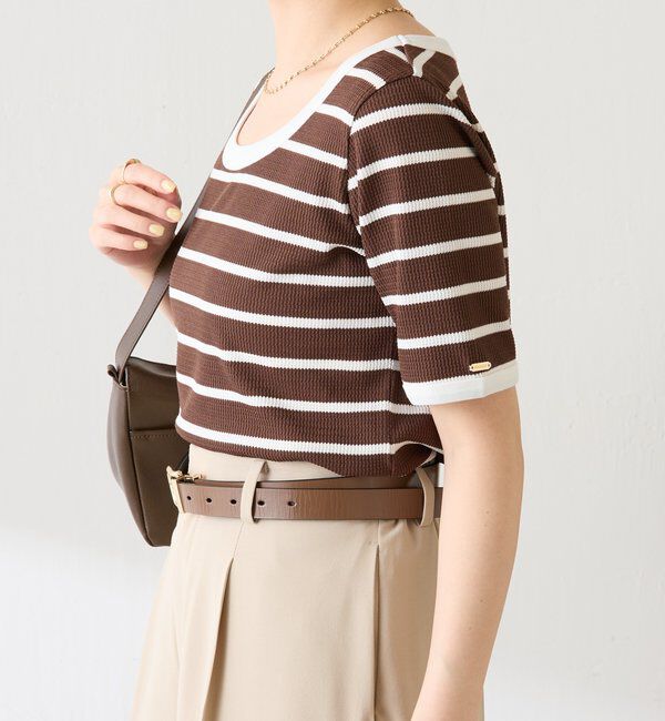  「サーマルボーダーハーフスリーブ」|Tシャツ・カットソー|