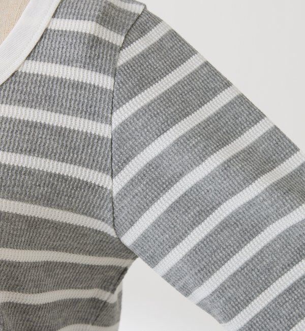  「サーマルボーダーハーフスリーブ」|Tシャツ・カットソー|