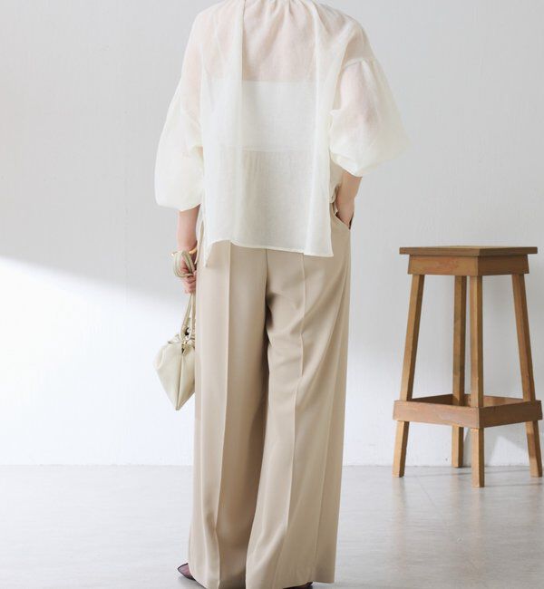  「スキッパーシアーブラウス」|シャツ・ブラウス|