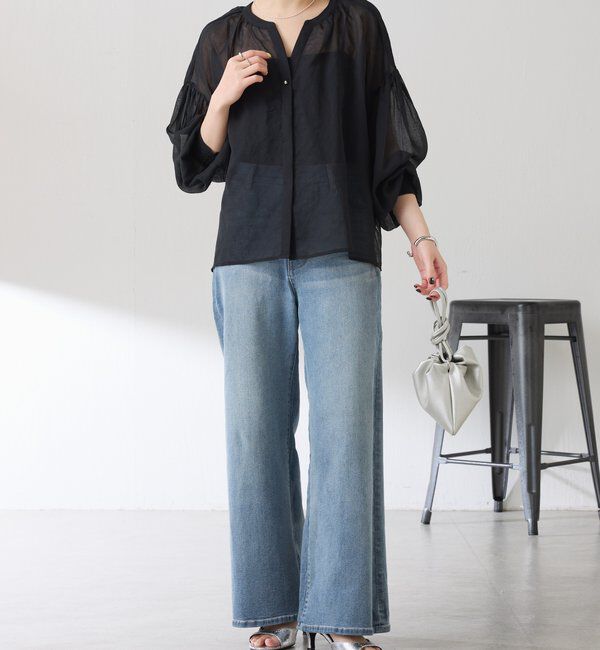  「スキッパーシアーブラウス」|シャツ・ブラウス|