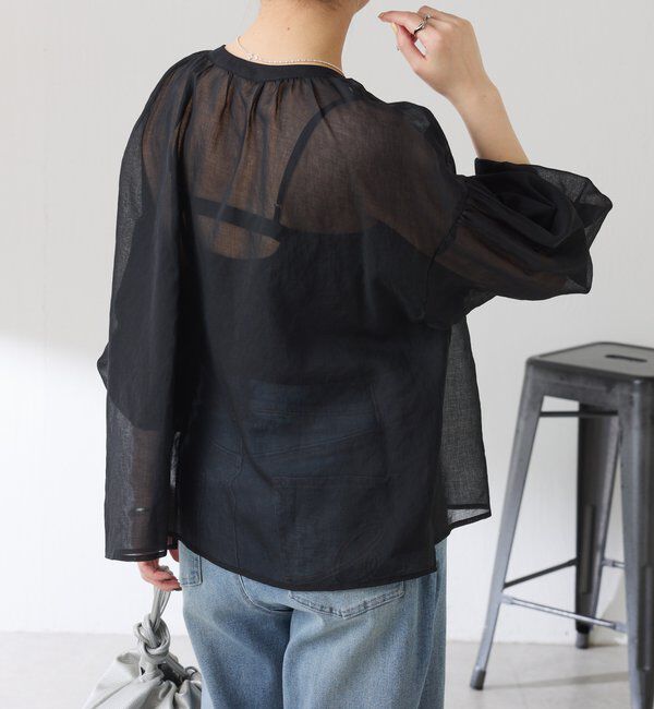  「スキッパーシアーブラウス」|シャツ・ブラウス|