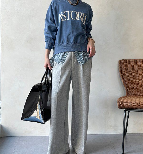  「【WEB限定】ロゴプリントクルーネック裏毛プルオーバー」|Tシャツ・カットソー|