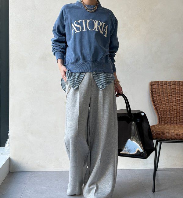  「【WEB限定】ロゴプリントクルーネック裏毛プルオーバー」|Tシャツ・カットソー|