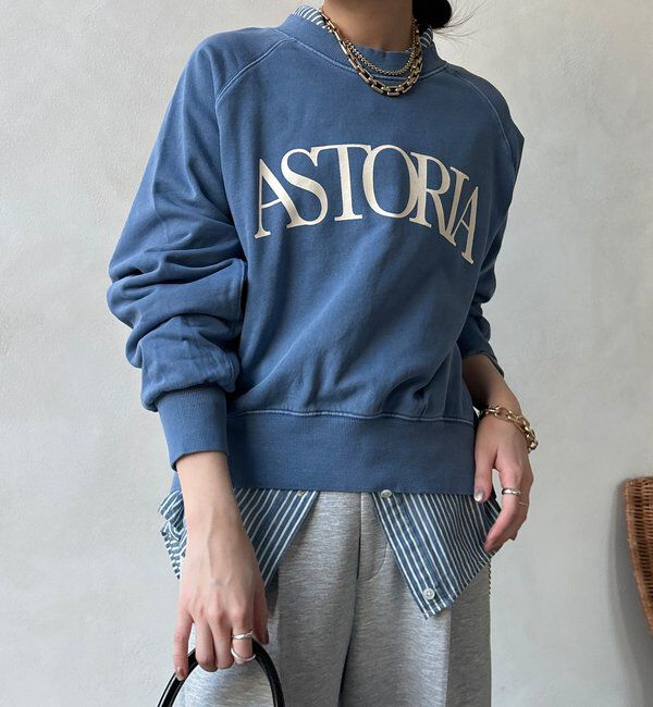  「【WEB限定】ロゴプリントクルーネック裏毛プルオーバー」|Tシャツ・カットソー|