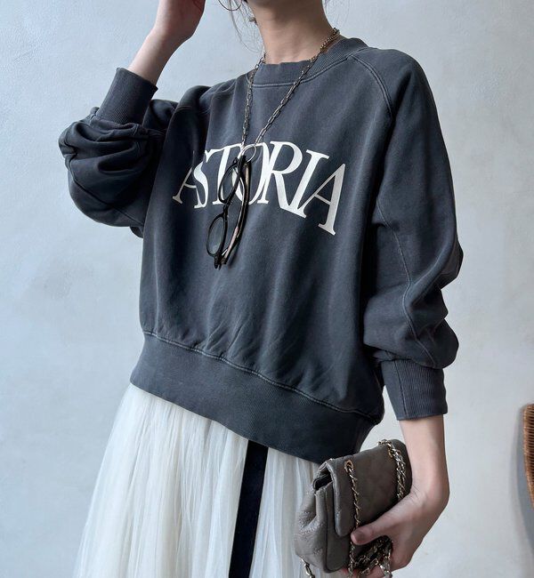  「【WEB限定】ロゴプリントクルーネック裏毛プルオーバー」|Tシャツ・カットソー|