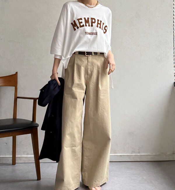  「【WEB限定】MEMPHISドルマンロゴロンTEE」|Tシャツ・カットソー|