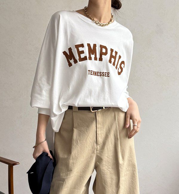  「【WEB限定】MEMPHISドルマンロゴロンTEE」|Tシャツ・カットソー|
