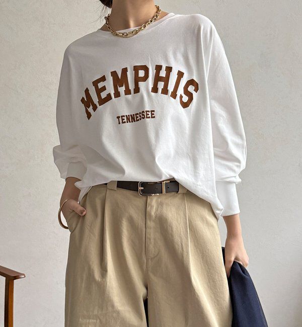  「【WEB限定】MEMPHISドルマンロゴロンTEE」|Tシャツ・カットソー|