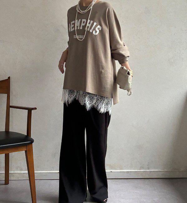  「【WEB限定】MEMPHISドルマンロゴロンTEE」|Tシャツ・カットソー|