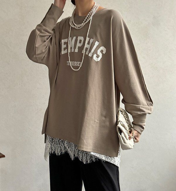  「【WEB限定】MEMPHISドルマンロゴロンTEE」|Tシャツ・カットソー|