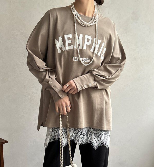  「【WEB限定】MEMPHISドルマンロゴロンTEE」|Tシャツ・カットソー|