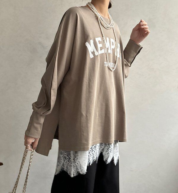  「【WEB限定】MEMPHISドルマンロゴロンTEE」|Tシャツ・カットソー|