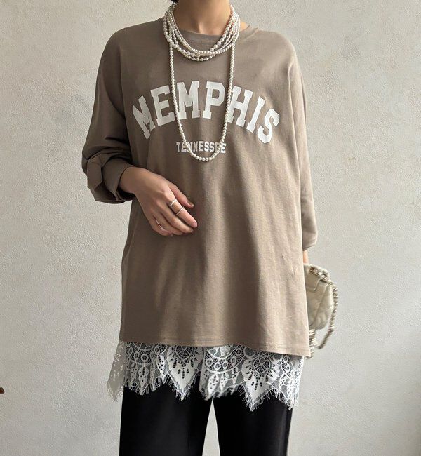  「【WEB限定】MEMPHISドルマンロゴロンTEE」|Tシャツ・カットソー|