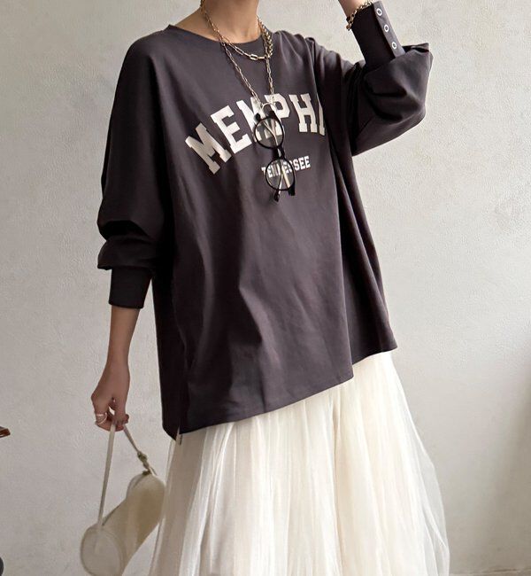  「【WEB限定】MEMPHISドルマンロゴロンTEE」|Tシャツ・カットソー|