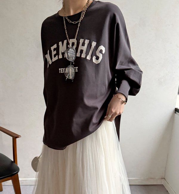  「【WEB限定】MEMPHISドルマンロゴロンTEE」|Tシャツ・カットソー|