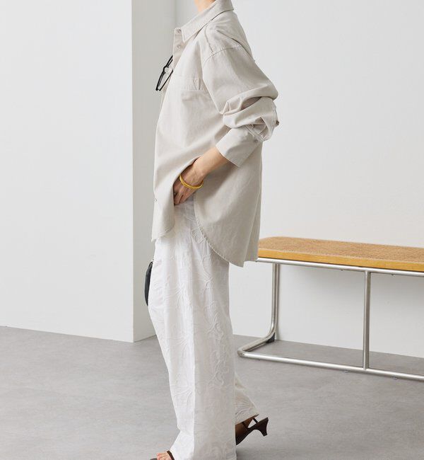  「予約【セットアップ着用可能】ガーメントダイコットンツイルシャツ」|シャツ・ブラウス|