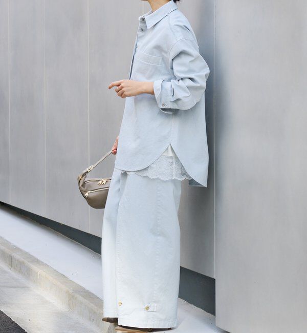  「予約【セットアップ着用可能】ガーメントダイコットンツイルシャツ」|シャツ・ブラウス|