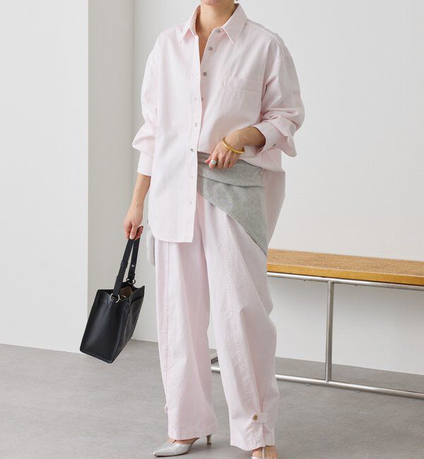  「予約【セットアップ着用可能】ガーメントダイコットンツイルシャツ」|シャツ・ブラウス|