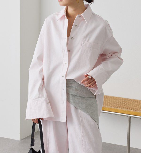 「予約【セットアップ着用可能】ガーメントダイコットンツイルシャツ」|シャツ・ブラウス|
