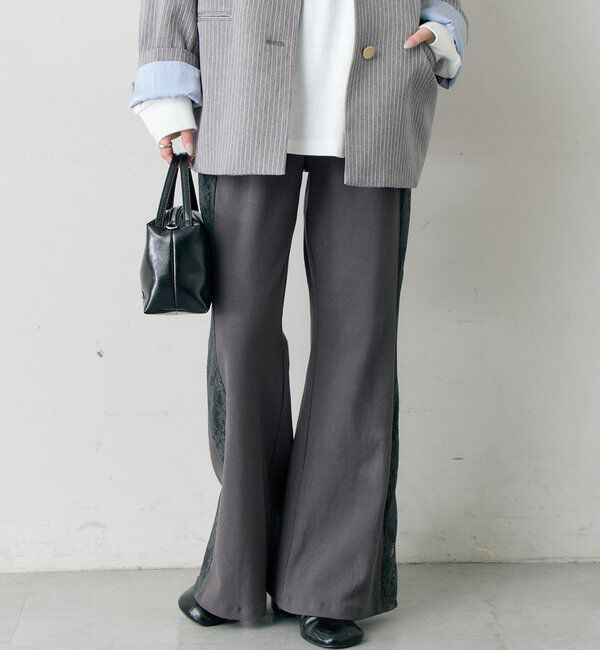  「レースラインリブパンツ」|チノ|