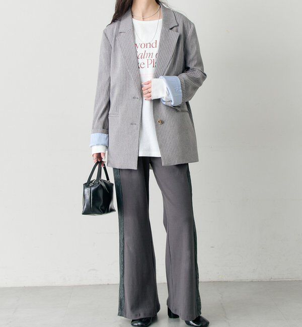  「レースラインリブパンツ」|チノ|