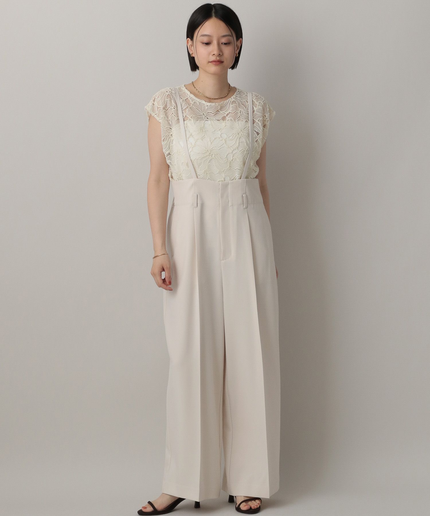 A part by 「サスツキストレートパンツ」|スラックス|