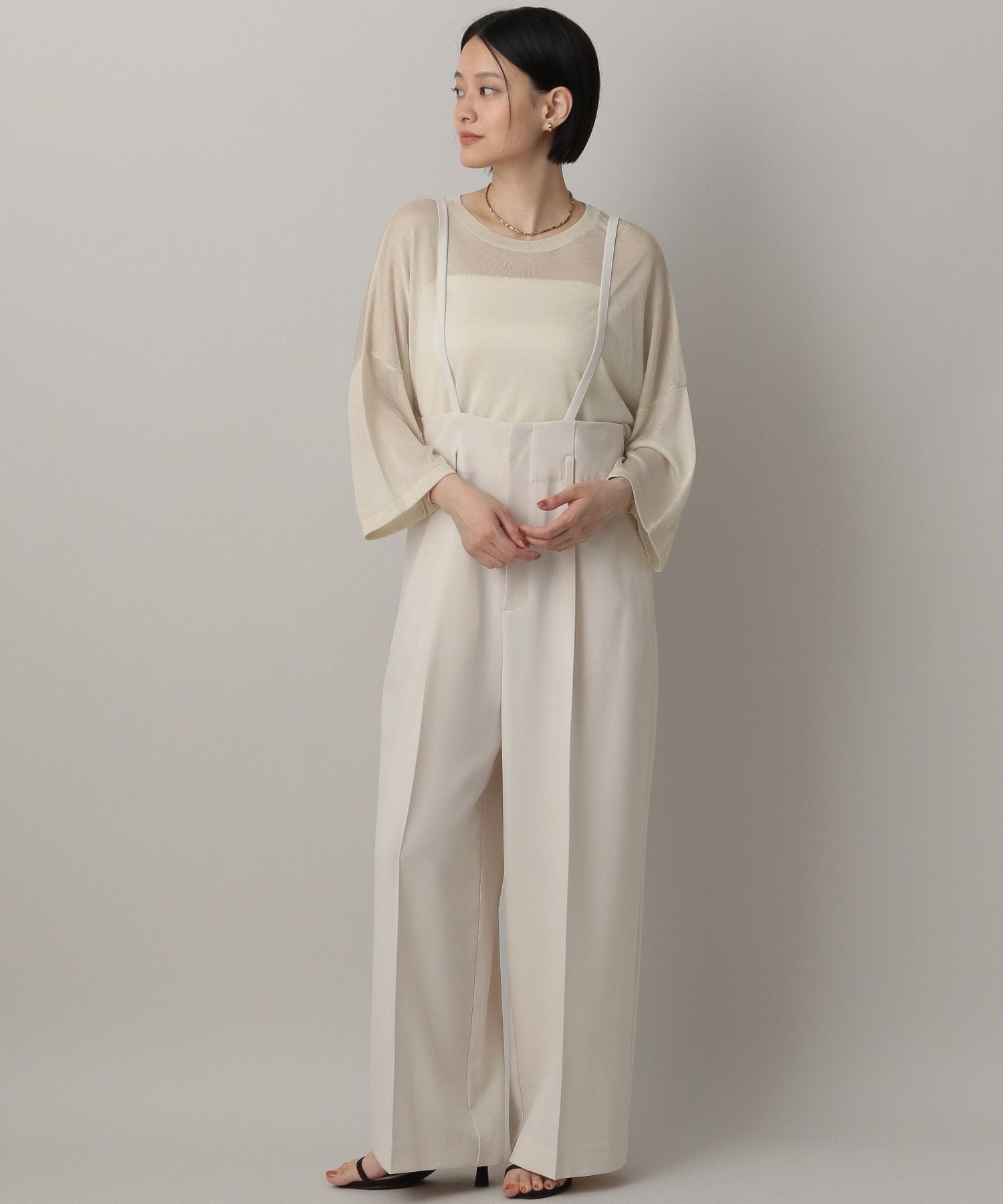 A part by 「サスツキストレートパンツ」|スラックス|