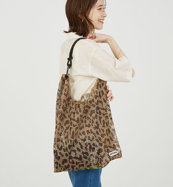 abahouse mavie「【OUTDOOR】アニマルメッシュショッパー」|ショルダー・メッセンジャー|